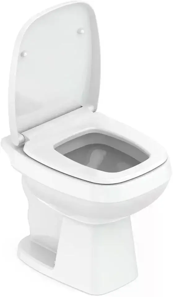 Celite Kit Bacia Convencional, Assento Polipropileno Soft Close e Complementos de Instalação City, Cor: Branco