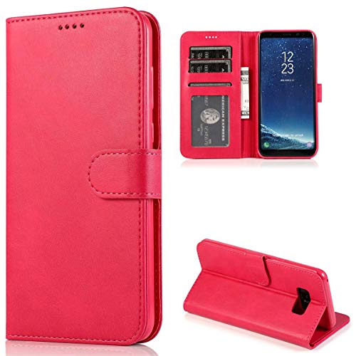 [Fornire una protezione completa]: TPU in silicone resistente all'interno di gomma morbida custodie cover, pelle sintetica PU esterna di alta qualità e design di chiusura magnetica assicurano che il telefono sia più sicuro quando non viene utilizzato