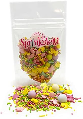 Sprinkletti - Snowy Night - Mini Pouch - 30g. This White & Silver Christmas shapes & sprinkles is ideal for all of your festive themed cakes & bakes. Just enough for a single bake. (Snowy Night)