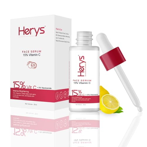 Herys 15% Vitamin C Serum for Glowing Skin | for Oily, Dry & Comb...