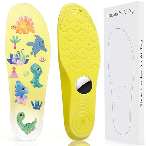 Image of Insoles for Hidden Holder, Devise Case for Kids, Adults and Elderly, Comfortable Inserts for Shoes, Yellow (Foot:6.2-6.9IN /Insole:6.8-7.5IN /10-12C)