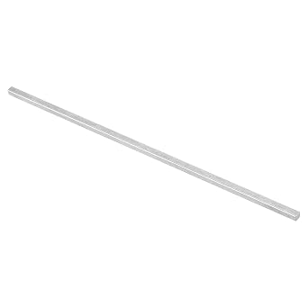 uxcell Square Steel Key Stock, 1/4" x 1/4" x 12" Cold-Drawn 45# Steel Bars Precision Key Stock for Gearbox Coupling, Silver Tone