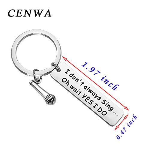 CENWA Singer Gift Music Lovers Gift Karaoke Lover Gift I Don’t Always Sing Oh Wait Yes I Do Microphone Gift for Singer2