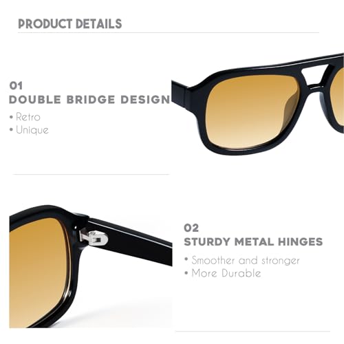 Image of mosanana Small Square Aviator Sunglasses for Women MS52362 | Retro Narrow Frame, UV400 Protection, Designed for Daily Outfits, Travel and Fashion Looks
