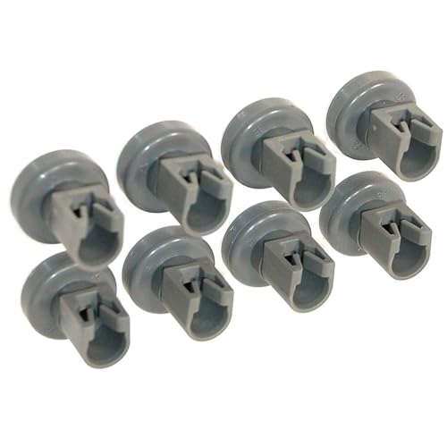 Ruedas for cesta de lavavajillas, 8 Uds., compatibles con Aeg, compatibles con Zanussi, accesorios de repuesto for estante de lavavajillas