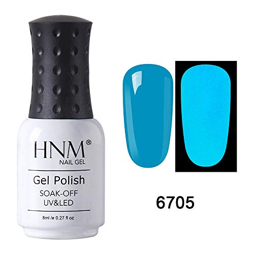 HNM Night-glow Gel Polish Soak Off UV LED Nail Gel Polish Varnish Primer Salon Manicure 8ML