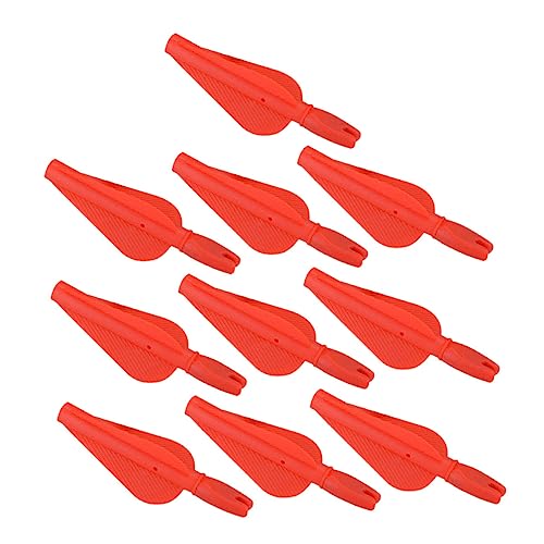 BESPORTBLE 3sets Archery Training Accessories 10 Arrow Nock Plastic for Accurate Shooting Practice 10pcs*3
