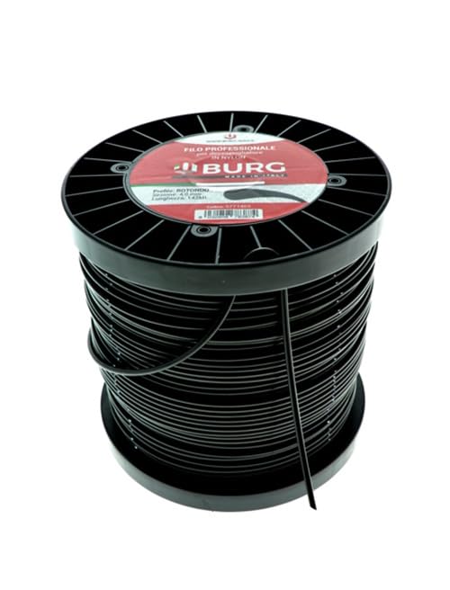 IVAT Filo per DECESPUGLIATORE Quadro Quadrato MM. 6 Bobina da kg. 2 Professionale