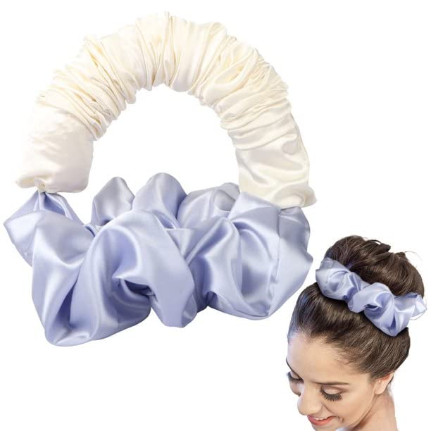 New Soft Hair Curlers Rollers,Heatless Curling Headband for Sleeping, No Heat Ponytail Hairband Hair Curler,Overnight Lazy Scrunchie Rollers Magic DIY Hair Styling Tools for Long Hair (White)