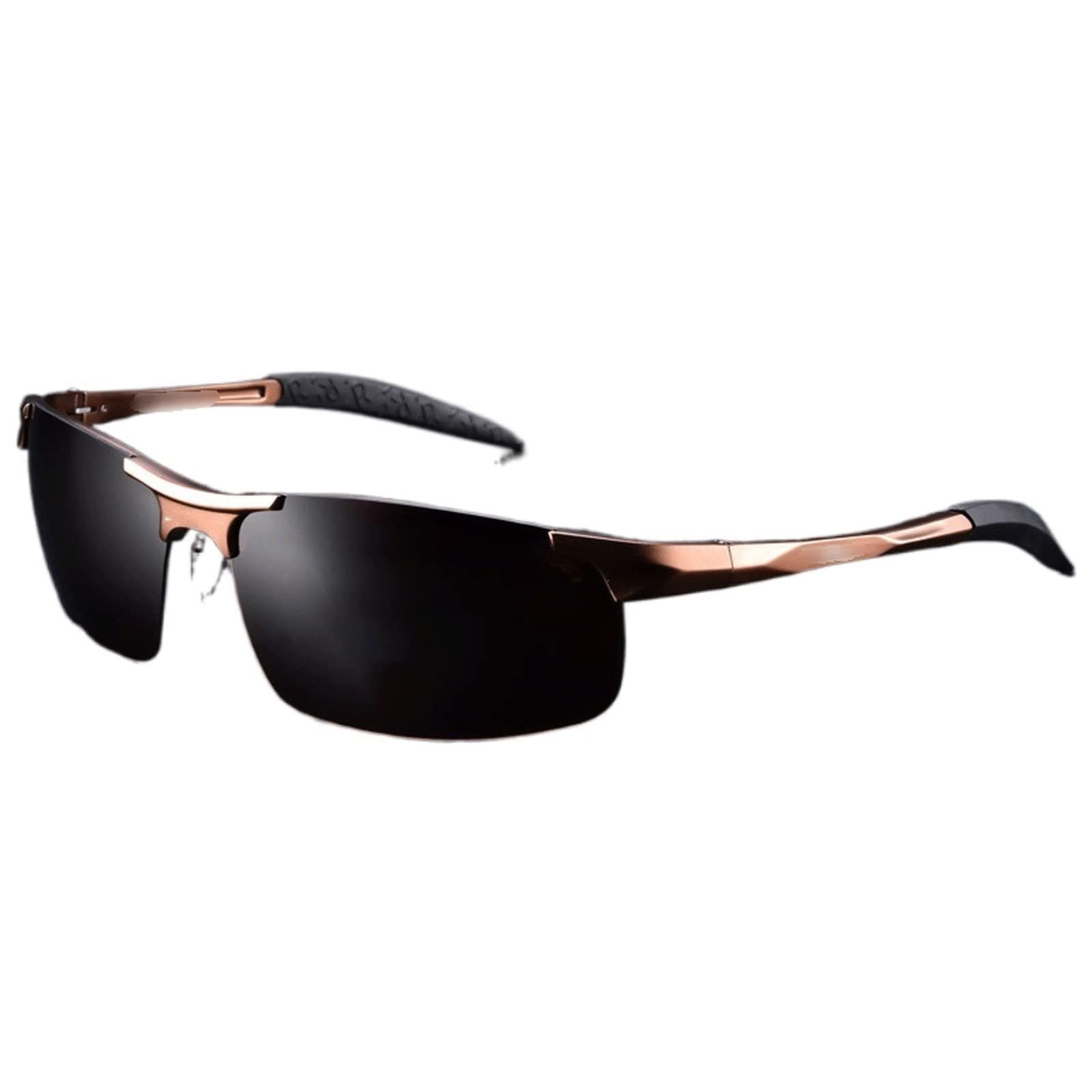 DieffematicMJ Okulary przeciwsłoneczne Aluminiowe okulary przeciwsłoneczne Magnezu Okulary HD. Spolaryzowany kolorowy okulary kierowcy (Color : A)
