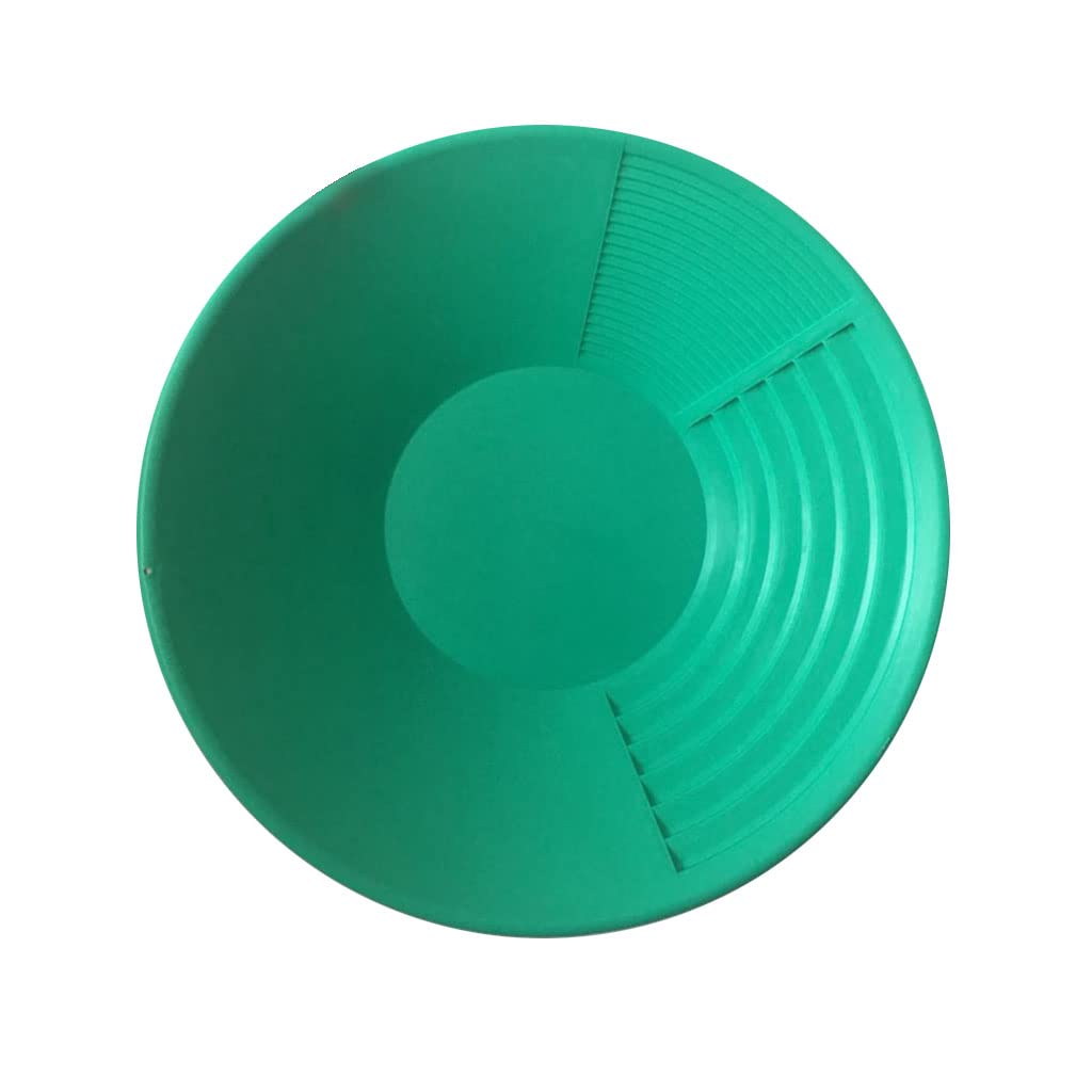 Hdoytxxm Green Portable Gold Pan Basin For W/Riffles Mining Pan Dredging Prospecting River Tool Wash Panning Equipmen Basin Bowl