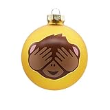 Para adornar. Inge\'s Christmas Decor Inge MOJI - Bola Decorativa (Cristal, 8 cm), Color Amarillo