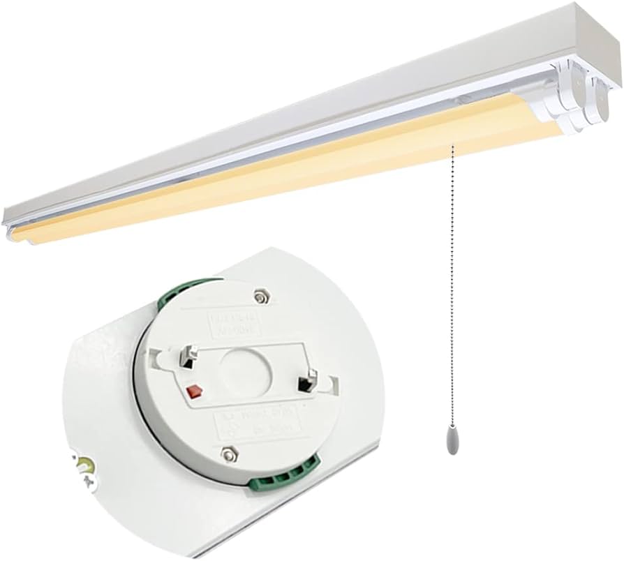 ホワイトシーリングライト 引きひも式 楽天市場】引掛シーリング式 LED蛍光灯器具 引きひもスイッチ付 逆富士