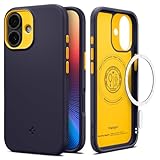 Spigen 【創業18年の技術力】 iPhone 17 ケース MagSafe対応 マグネット搭載 ストラップホール 米軍MIL規格 ナノポップ・マグフィット (ブルーベリー・ネイビー) ACS09990