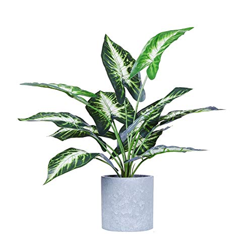 CADNLY Realistic Fake Plants Artificial Plants - Modern Faux Plants Potted Green Plants Decor - House Plants Artificial Potted Plants Farmhouse Greenery - Fake Desk Plant for Office Bathroom Bedroom