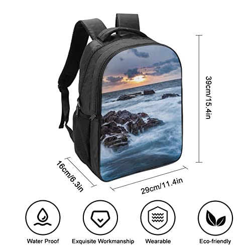 Mochila para computadora portátil de 40x28x16cm escolar 3D y de moda unisex 2