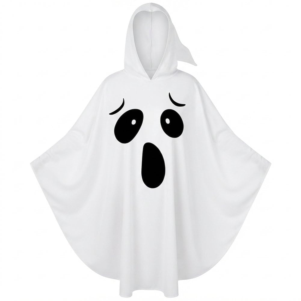 Sanfly Halloween Ghost Cloak Costume Cloak Cape Party Cosplay Hooded Poncho Robe for Party Dress Performance