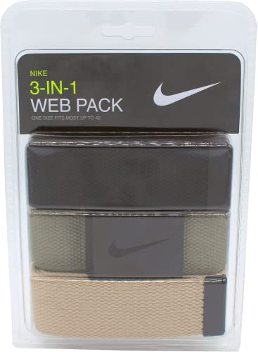 Nike-Mens-SG-Silver-Tone-Buckle-with-Three-Interchangeable-Belt-Straps