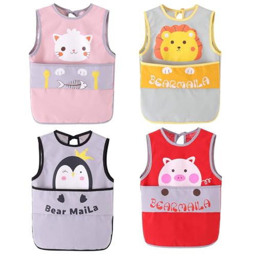 Bavoirs bébé imperméables anti-taches pour protéger les vêtements de 0-5 ans