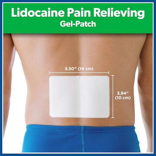Salonpas Lidocaine 4% Pain Relieving Gel-Patch, 6 Count, for Back, Neck, Shoulder, Knee & Elbow Pain - Additional View