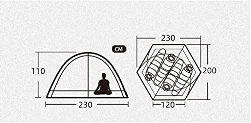 Carpa automática para camping 3-4 personas, impermeable verde miniatura 2