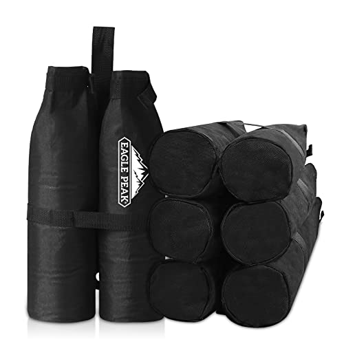 Image of EAGLE PEAK Canopy Weight Bags 4-Pack, Heavy Duty Sand Bags for Pop Up Canopy Tent, Gazebo, and Greenhouse (Sand Not Included)