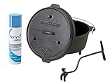  Camp Chef Deluxe Dutch Oven DO-12 mit Dutch Oven Pflegespray