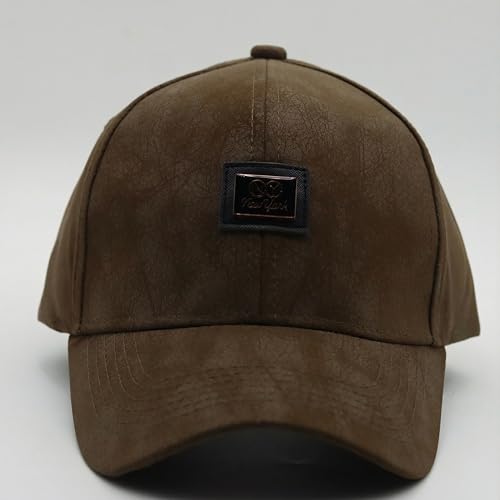 Image of kill off Premium Men's Leather Baseball Cap with Embroidered Patch, Adjustable Fit, Lightweight Comfortable Casual Wear Hat