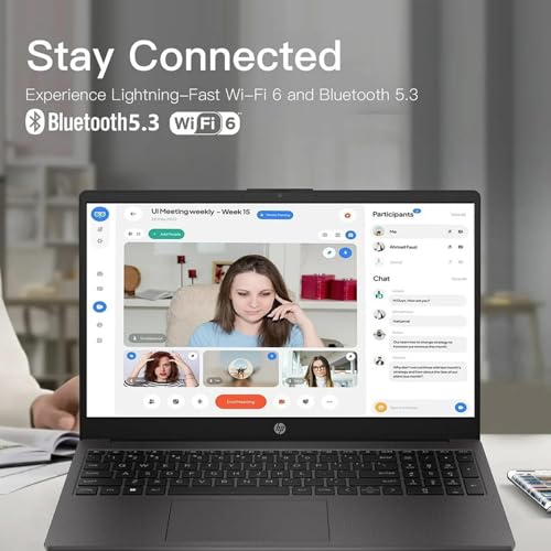 Image of HP G9 Business Laptop, 15.6 inch Full HD Display, Intel Core i3-1315U, 8GB RAM, 128GB SSD, Intel UHD Graphics, Wi-Fi 6, Ethernet Port RJ-45, SD Card Reader, HD Camera, Windows 11 Pro, WOWPC Recovery USB