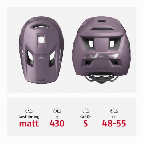 ABUS MTB-Helm YouDrop FF, Lila, Größe S – Ansicht 3