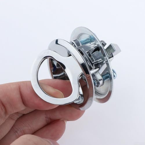 Yhenlovtt Montage encastré pour loquet avec poignée encastrée et matériel dissimulé en alliage résistant pour bateau, camping-car, remorque, camion (1 pièce)