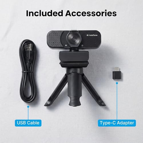 Image of Gohero 4K Webcam with Dual PDAF Autofocus & Auto Light Correction