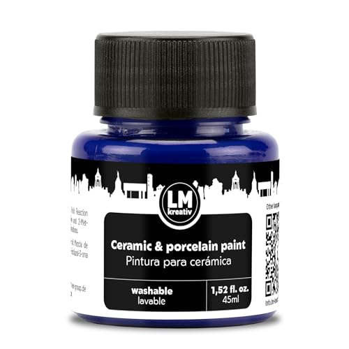 LM-Kreativ Ceramic & Porcelain Paint 45ml Dark Blue