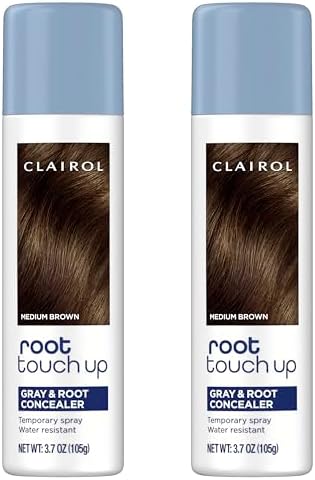 Clairol Root Touch-Up Hair Coloring Spray, Medium Brown, Pack of 2