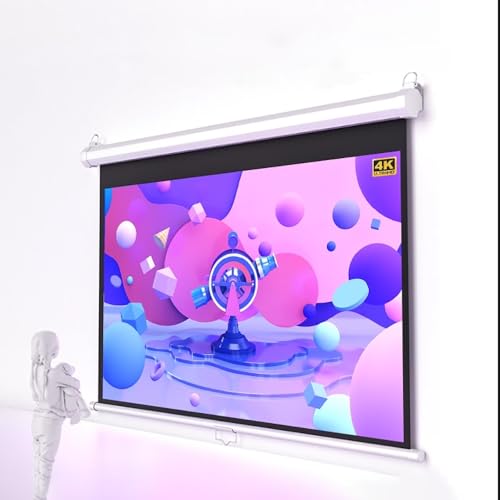 Pantalla de proyección manual 60'' 16:9 con auto bloqueo miniatura 1