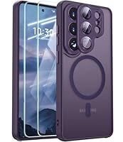 JAME für Samsung Galaxy S26 Ultra Hülle mit 2 Schutzfolie & Vollständiger Kameraschutz Kompatibel mit MagSafe, Stoßfest Kratzfest Transluzente Matt Handyhülle für Samsung S26 Ultra, Cobalt Violet