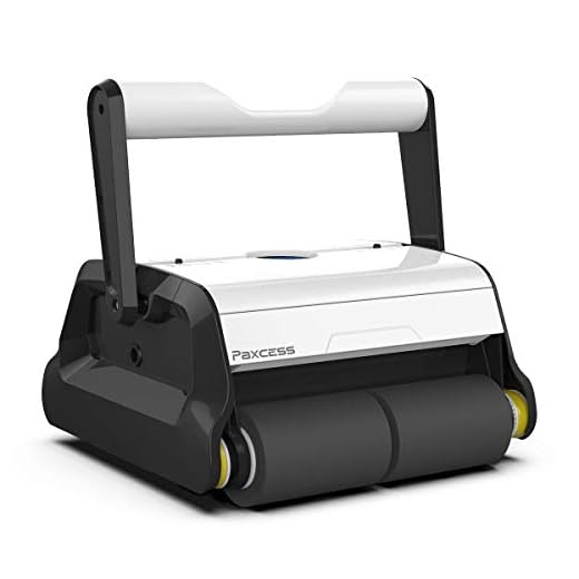 PAXCESS Robotic Pool Cleaner with Wall-Climbing Function,Dual 180um Large Filter Basket,Tangle-Free Cord Up to 50 Feet,Automatic Pool Vacuum, Intelligent Cleaning for Above/In-ground Swimming Pool