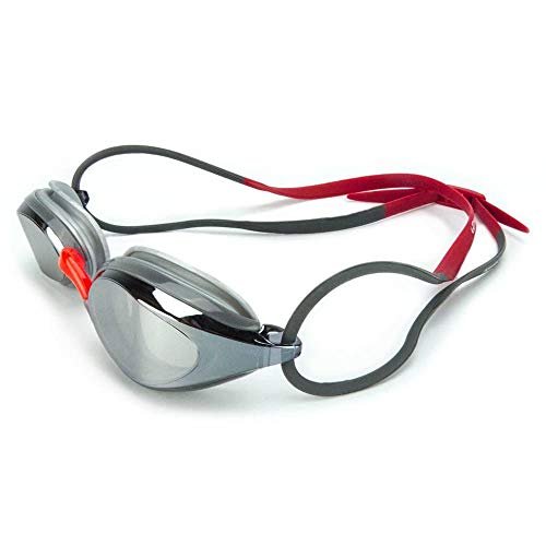 Hammerhead Aquatech Mirror , Óculos de Natação, Unissex Adulto, Prata Espelh/Cinza-Vermelho, Único