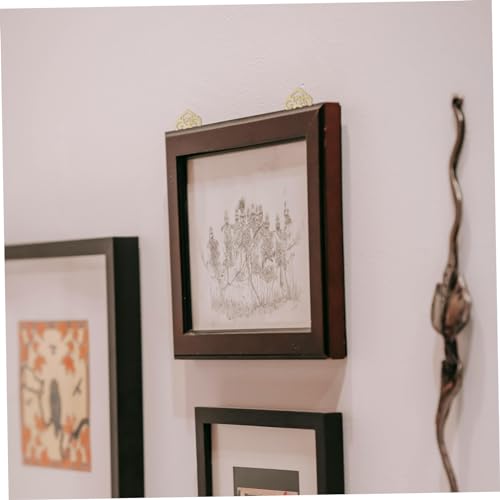 Image of Veemoon 10 Pairs Picture Frame Hanging Hardware Heavy Duty Metal Hooks for Wall