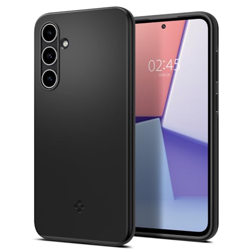 Image of Spigen Thin Fit | Samsung Galaxy S23 FE Case [Air Cushion Protection] [Grippy] Galaxy S23 FE Back Cover | TPU+PC - Black