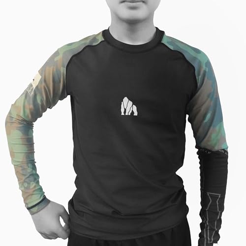 Silverback Rash Guard for Men/Women Camo Edition Long Sleeve for BJJ MMA Jiu Jitsu High Performance Athletes | Reinforced4