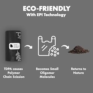 GORILLA SUPPLY Dog Poop Waste Bags with Dispenser and Leash Tie, 9″ x 13″, Black, 1000 Count