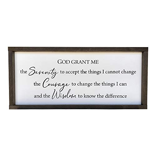 Farmhouse Handmade Framed Sign 25x11 inches Serenity Prayer
