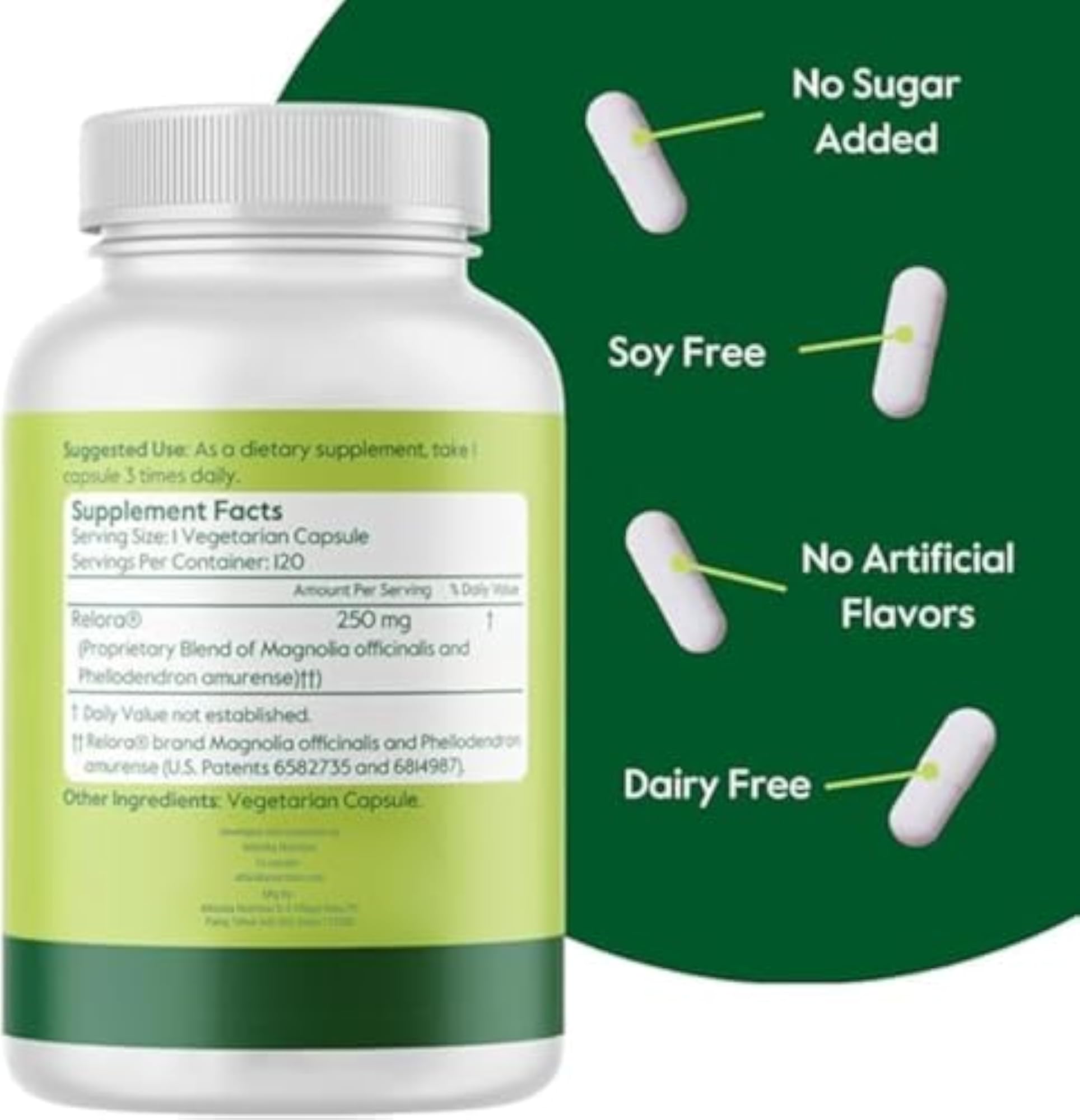 BESTVITE Relora Vegetarian Capsules for Stress Support