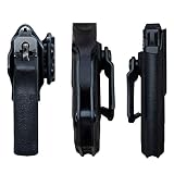 Bodyguard 380 Kabura IWB Kydex For S&W M&P Bodyguard 380 with Laser - Wewnątrz pasa Ukryte Carry Kabura Bodyguard 380 Laser Pistol Kabura Gun Case Akcesoria (Black, Right Hand Draw)