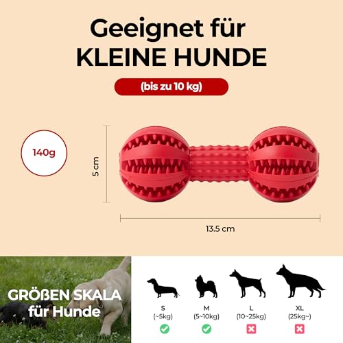 JAYU PET Zahnbürstenspielzeug Hundekauspielzeug für Aggressive Kauer, langlebiges Zahnkauen für kleine und mittelgroße Hunde, Zahnreinigungsspielzeug, um sie zu beschäftigen, Plaque und Zahnstein zu