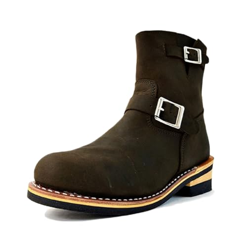 GodBless(SbhuX) GWjAu[c Y fB[X LEATHER ENGINEER BOOTS V[gu[c uE 27.0cm gb-9808b-brown-270