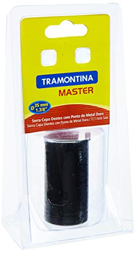 Tramontina 42619035, Serra Copo Dente Metal Duro 35Mm 1.3/8, Corpo Aço Especial, Pintura Eletrostáti