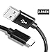 Produktbild Fundro Für Samsung Galaxy S10 Ladekabel, [2-Pack 1M] Nylon USB Typ C Kabel für Samsung Galaxy S10 / S10e / S10+ / Note 9 / S9 / S8, Pixel 3/2, LG G6, Xiaomi, Moto Z und mehr (Midnight Black/Schwarz)