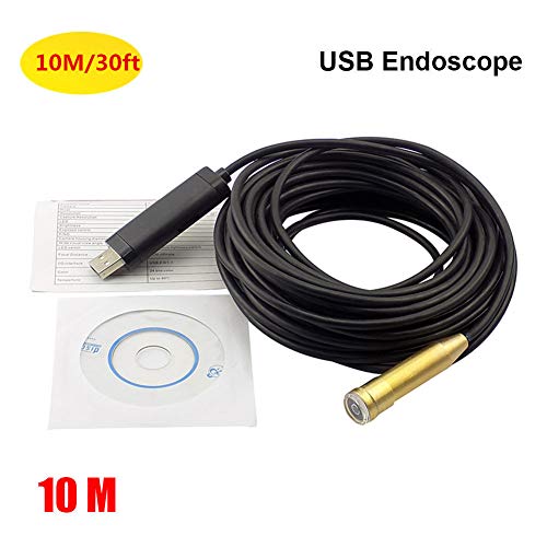 econoLED 10M 30ft USB Waterproof Endoscope Borescope Inspection Camera Pibe Locator